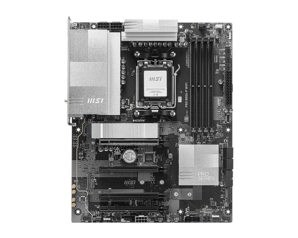 Материнcька плата MSI PRO B850-P WIFI sAM5 B850 4xDDR5 M.2 HDMI Wi-Fi BT ATX