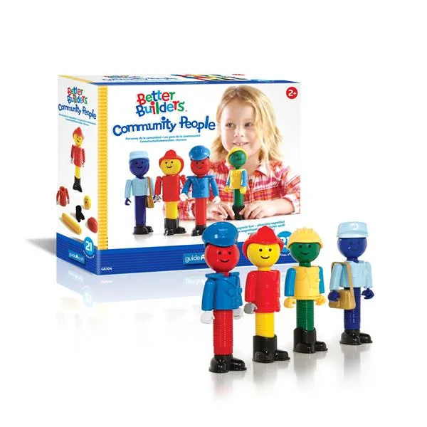 Набор фигурок Guidecraft Better Builders Профессии разноцветные 7 6х4 4х17 8 см пластик