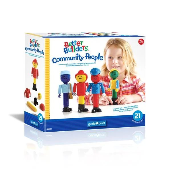 Набор фигурок Guidecraft Better Builders Профессии разноцветные 7 6х4 4х17 8 см пластик