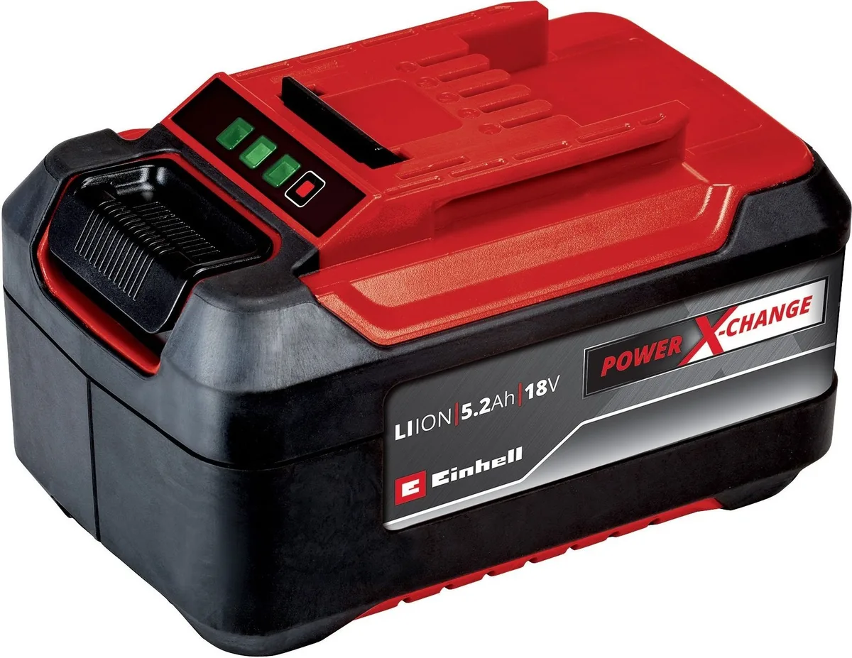 Акумулятор та зарядний пристрій Einhell Li-Ion 18V 5.2Ah Червоний
