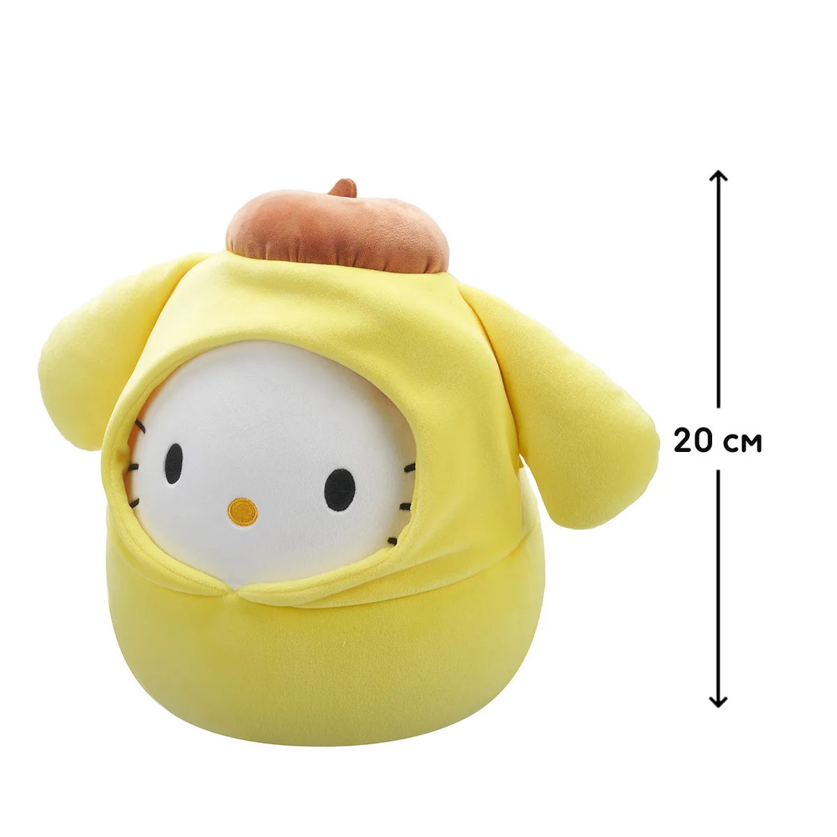 М'яка іграшка Squishmallows поліестер спандекс 20 см Хелоу Кітті Помпомпурін