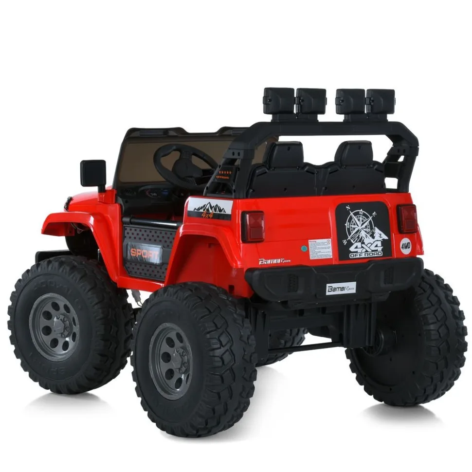 Дитячий електромобіль Bambi Racer пластик 113х87х92 см Червоний