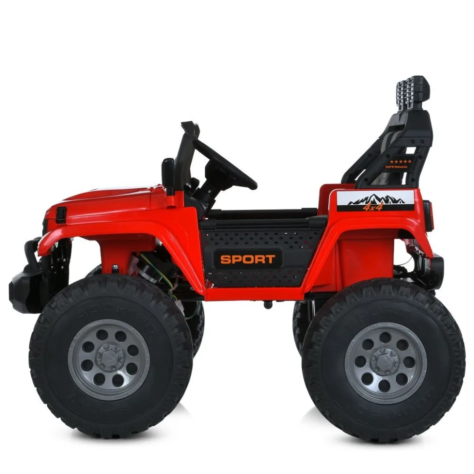Дитячий електромобіль Bambi Racer пластик 113х87х92 см Червоний