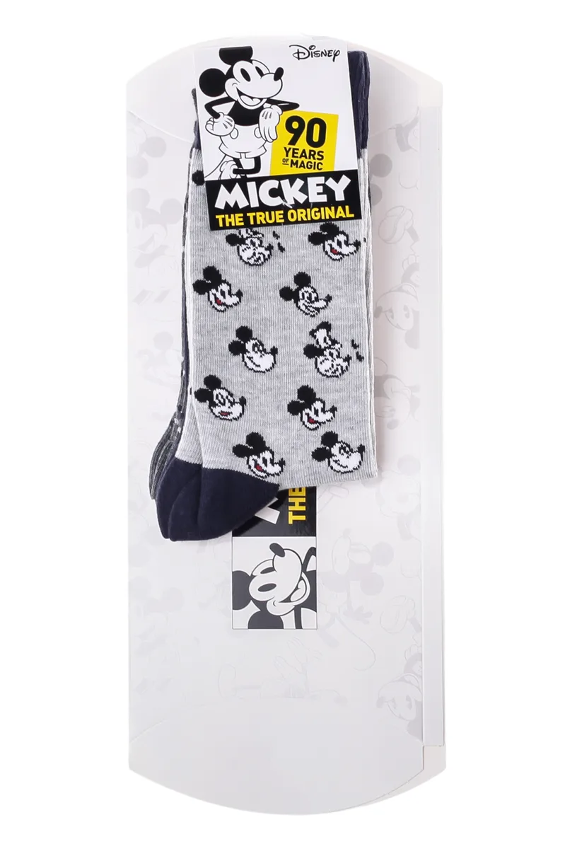 Шкарпетки DISNEY MICKEY 52% бавовна 39-42 синій сірий