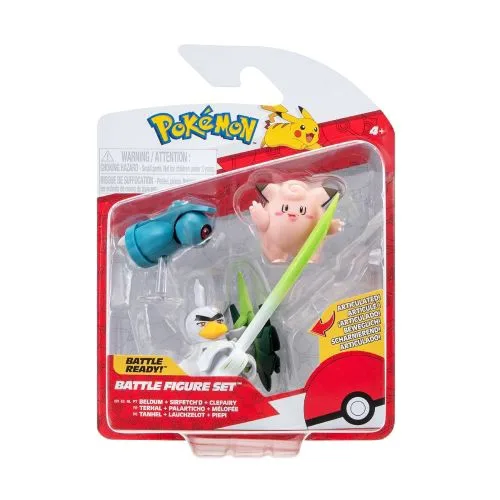 Набір фігурок Pokemon Клефейра Белдум Сірфетчд для дітей 3 фігурки іграшки для рольових ігор