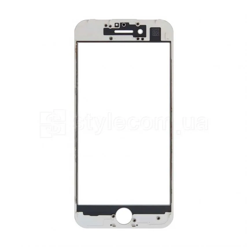Стекло для переклейки Apple iPhone 7 с рамкой без OCA-пленки белое Original Quality