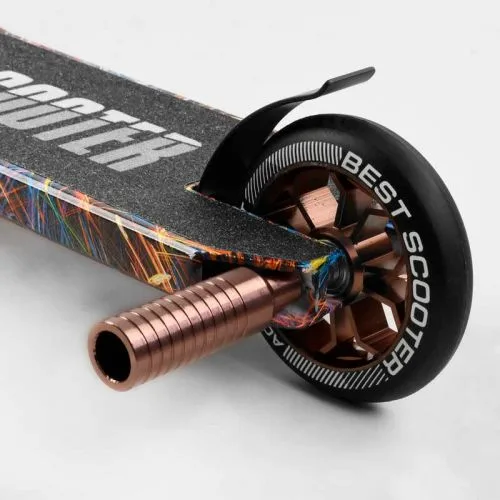 Трюковой самокат Best Scooter HIC-система с ПЕГИ алюминиевый диск для детей и подростков