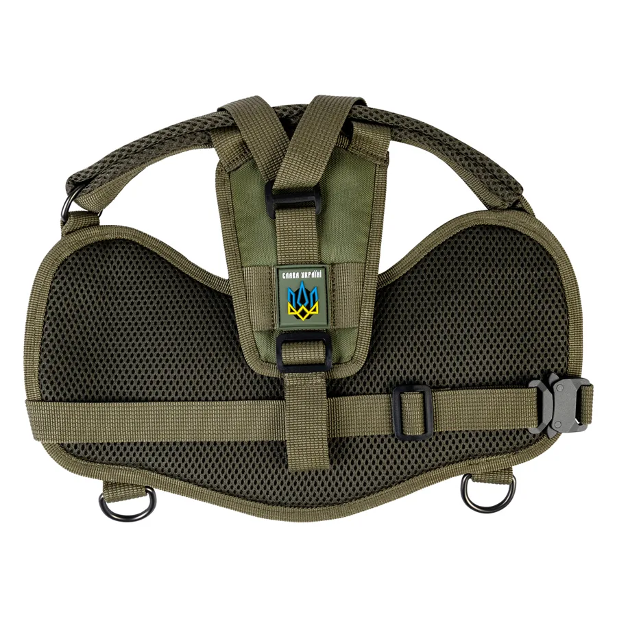 Шлея WAUDOG PRO XS 35-45 см нейлон хакі металевий фастекс