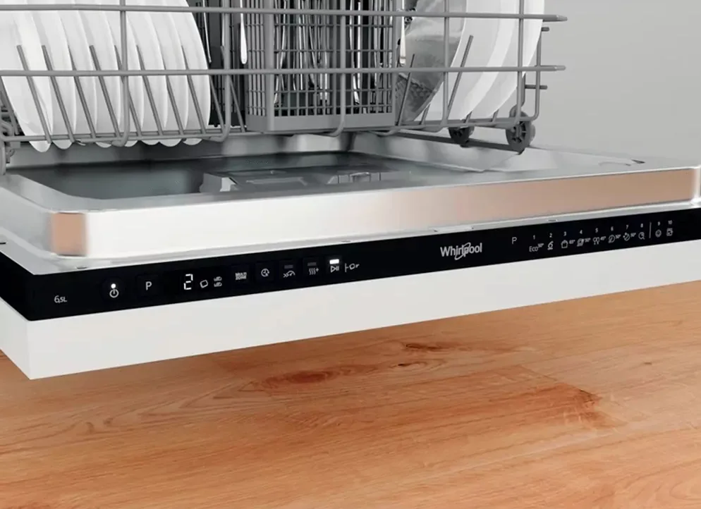 Вбудована посудомийна машина Whirlpool, 14 комплектів, клас енергоефективності A+++, 60 см, з дисплеєм, інверторним двигуном, біла