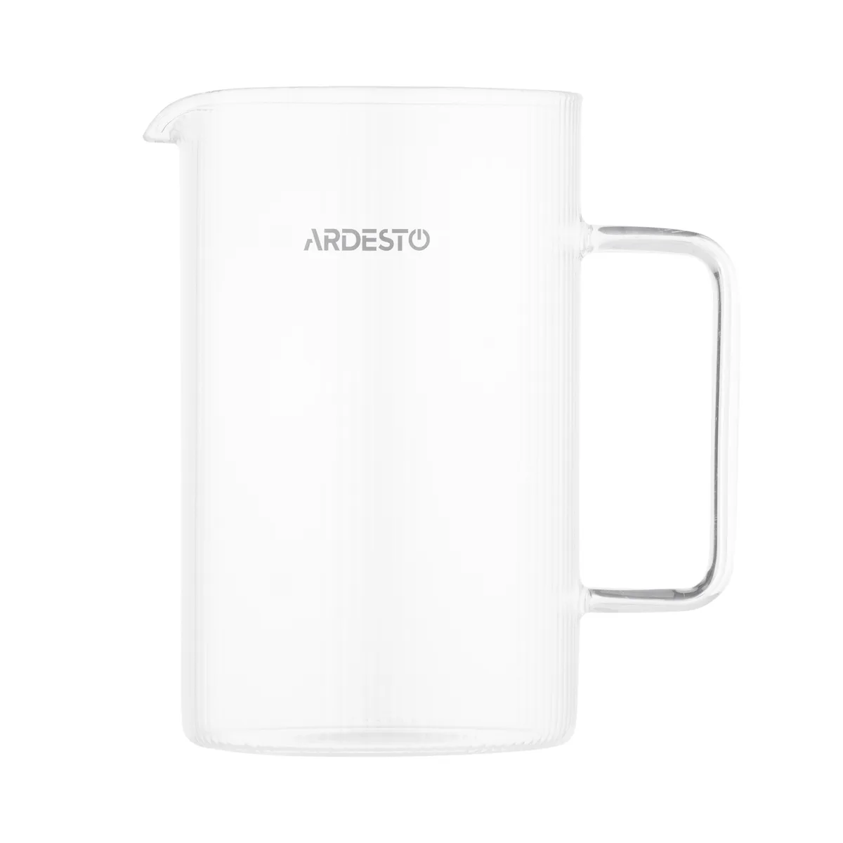 Френч-прес ARDESTO Midori, 800 мл, з боросилікатного скла, з бамбуковими елементами, прозорий.