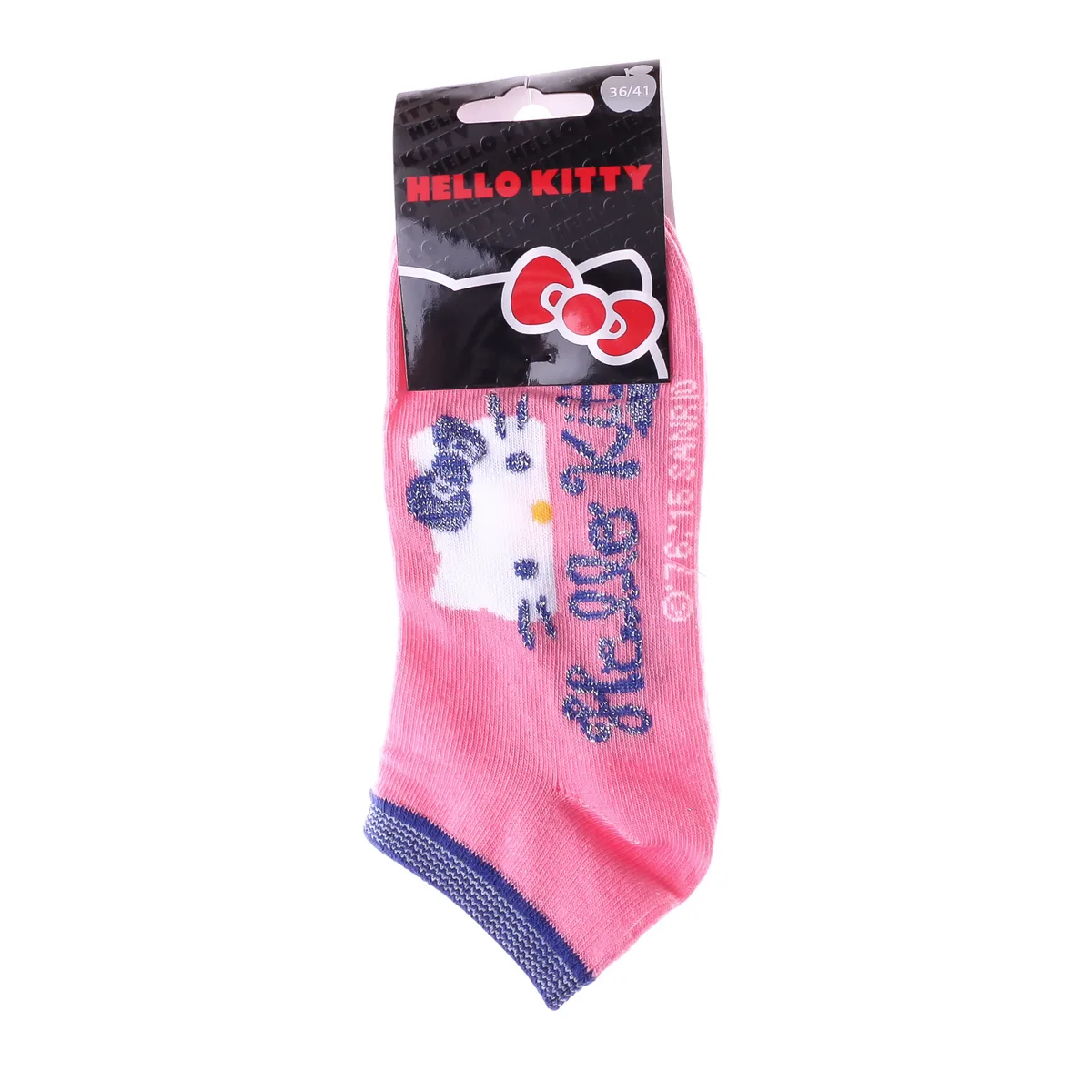 Шкарпетки Hello Kitty 65% бавовна 36-41 коралові