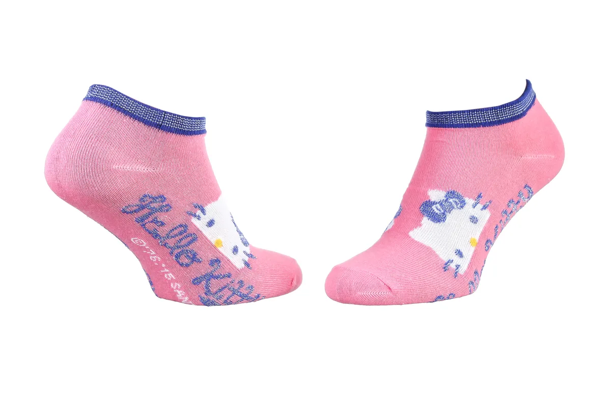 Шкарпетки Hello Kitty 65% бавовна 36-41 коралові