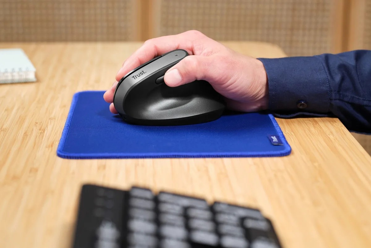 Миша Trust Bayo + Ergonomic, BT/WL/USB-A, чорний
