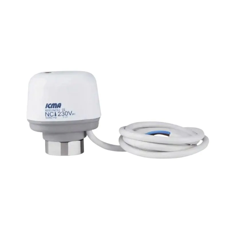 Сервопривод ICMA 220V закрытый NC 100N 63х44х57 мм для систем отопления и охлаждения