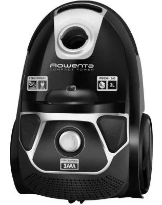 Пилосос Rowenta мішковий Compact Power для догляду за тваринами, 750Вт, контейнер - 3л, фільтр НЕРА13, турбощітка, чорний.