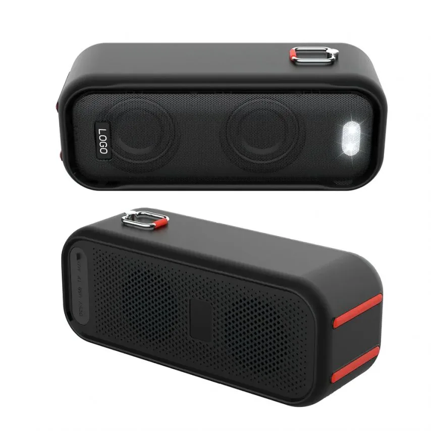Портативна колонка Bluetooth 15W 3000mAh ABS чорна 230х95х85 мм
