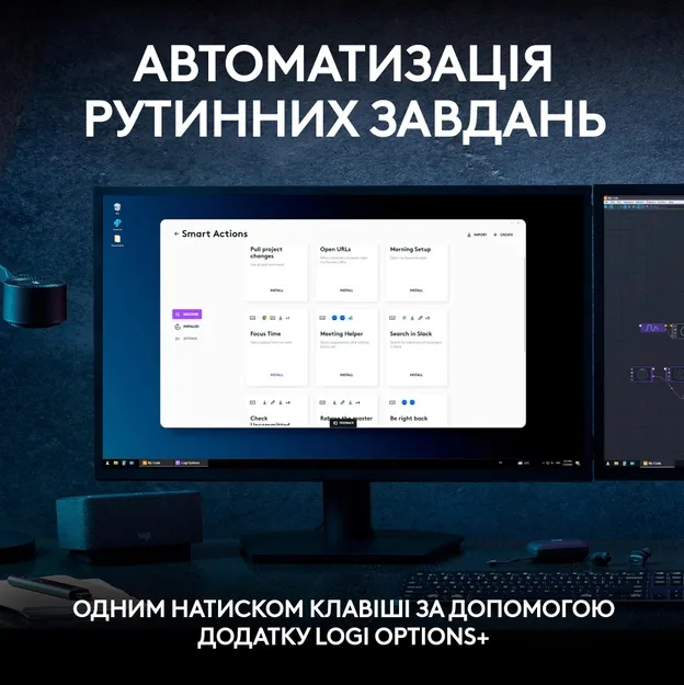 Клавіатура Logitech бездротова мембранна 430х132х21 мм сірий