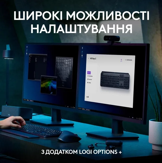 Клавіатура Logitech бездротова мембранна 430х132х21 мм сірий