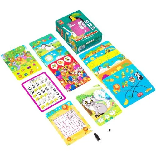 Гра з маркером Vladi Toys Пиши та стирай Зоопарк для дітей 3-5 років