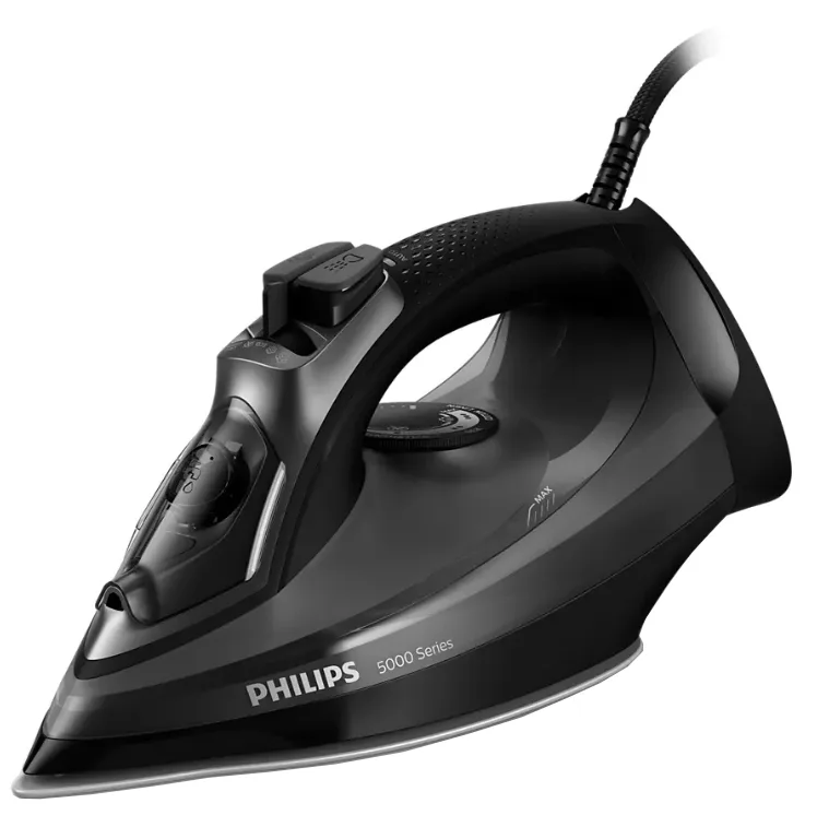 Праска з подачею пари Philips 2600 Вт SteamGlide Plus Чорна 320 мл