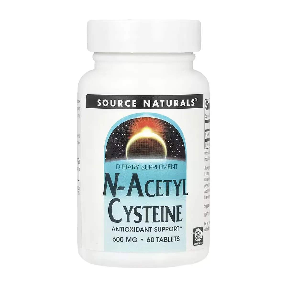 N-Aцетилцистеїн 600мг Source Naturals 60 табл Антиоксидантна підтримка