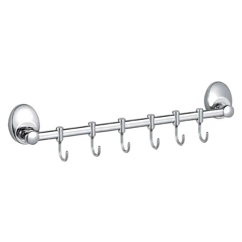 Планка с крючками Haiba металл 415 мм стальной хром