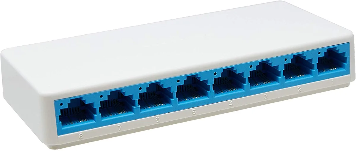 Комутатор MERCUSYS M108 8xFE, Некерований