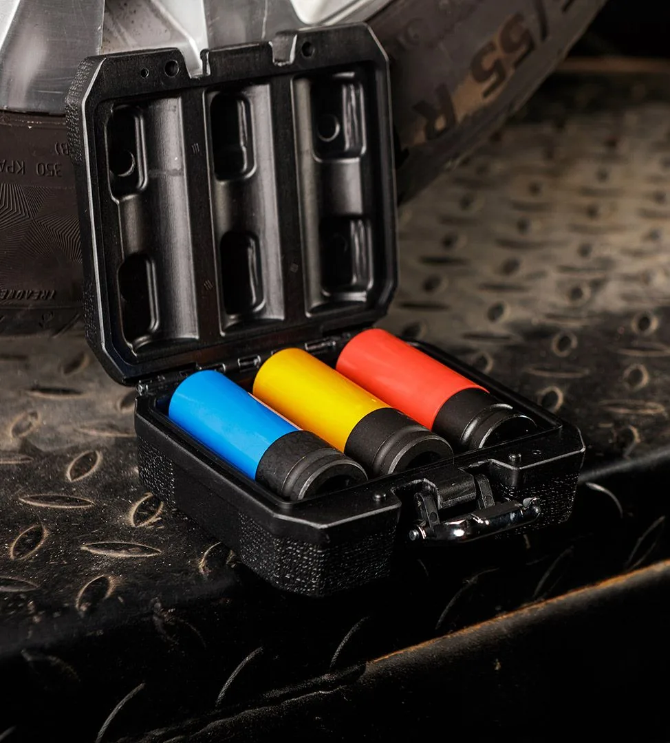 Набір торцевих насадок Neo Tools сталь 1/2" 17 19 21 мм 3 шт