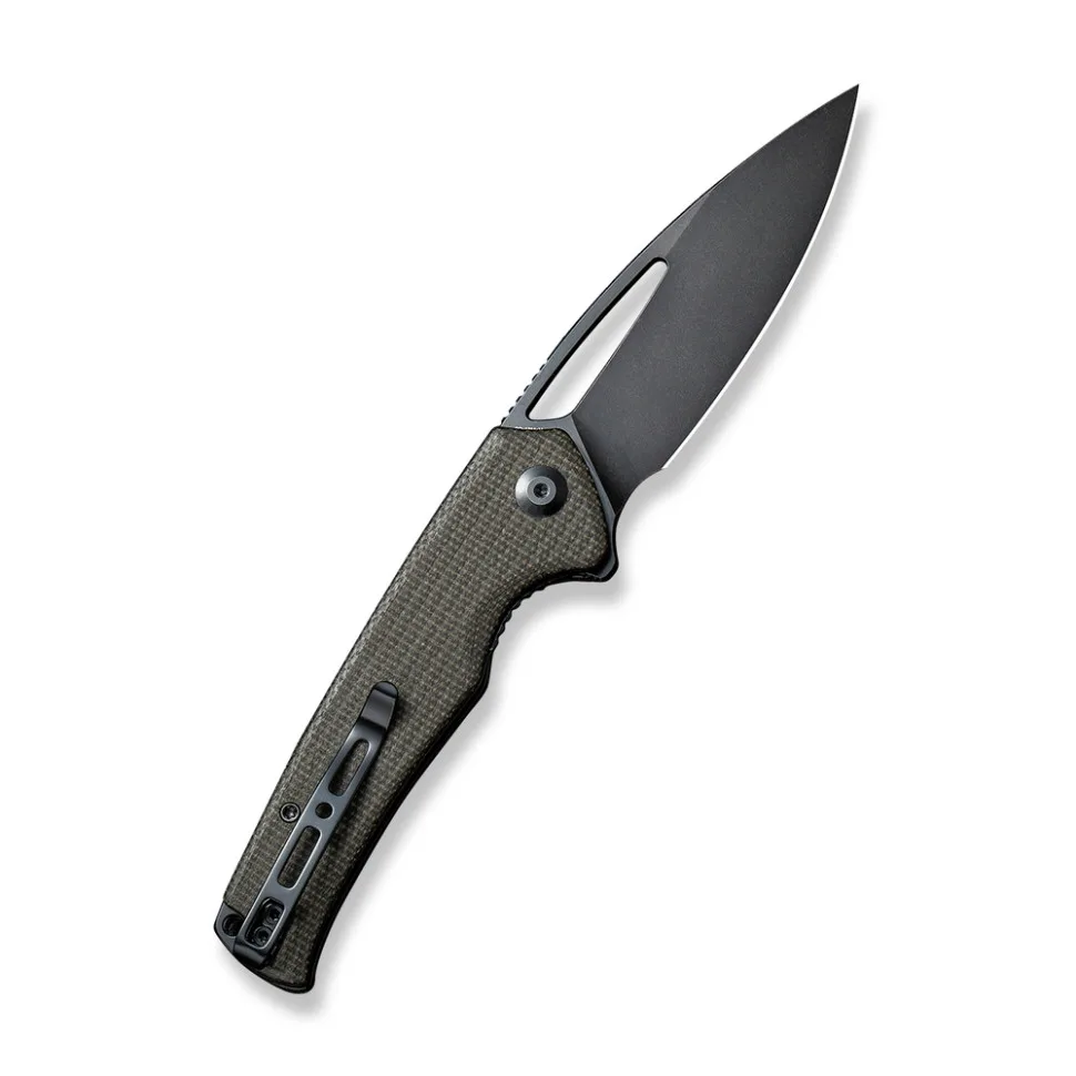 Складаний ніж Sencut 9Cr18MoV 8,8 см Micarta темно-зелений