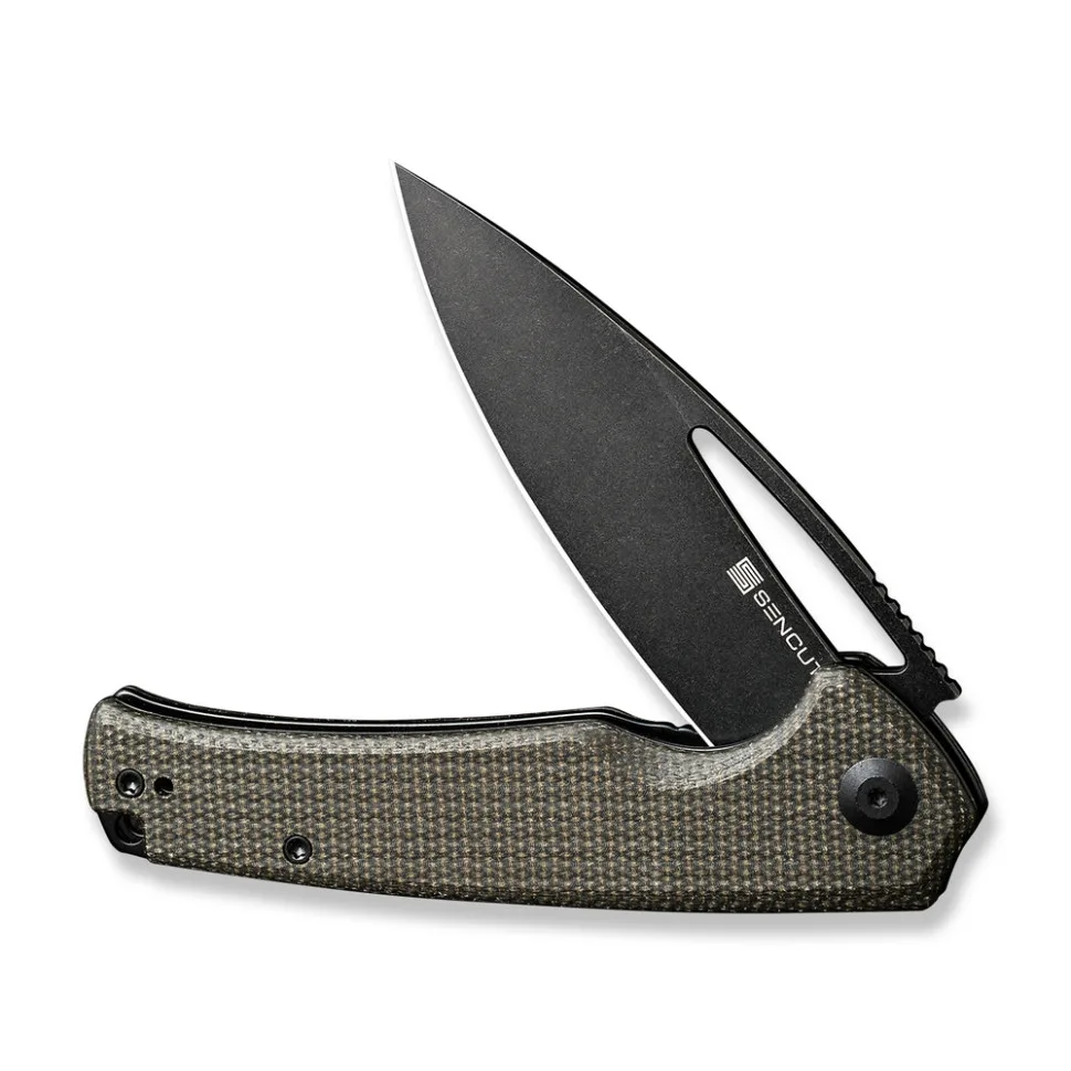 Складаний ніж Sencut 9Cr18MoV 8,8 см Micarta темно-зелений