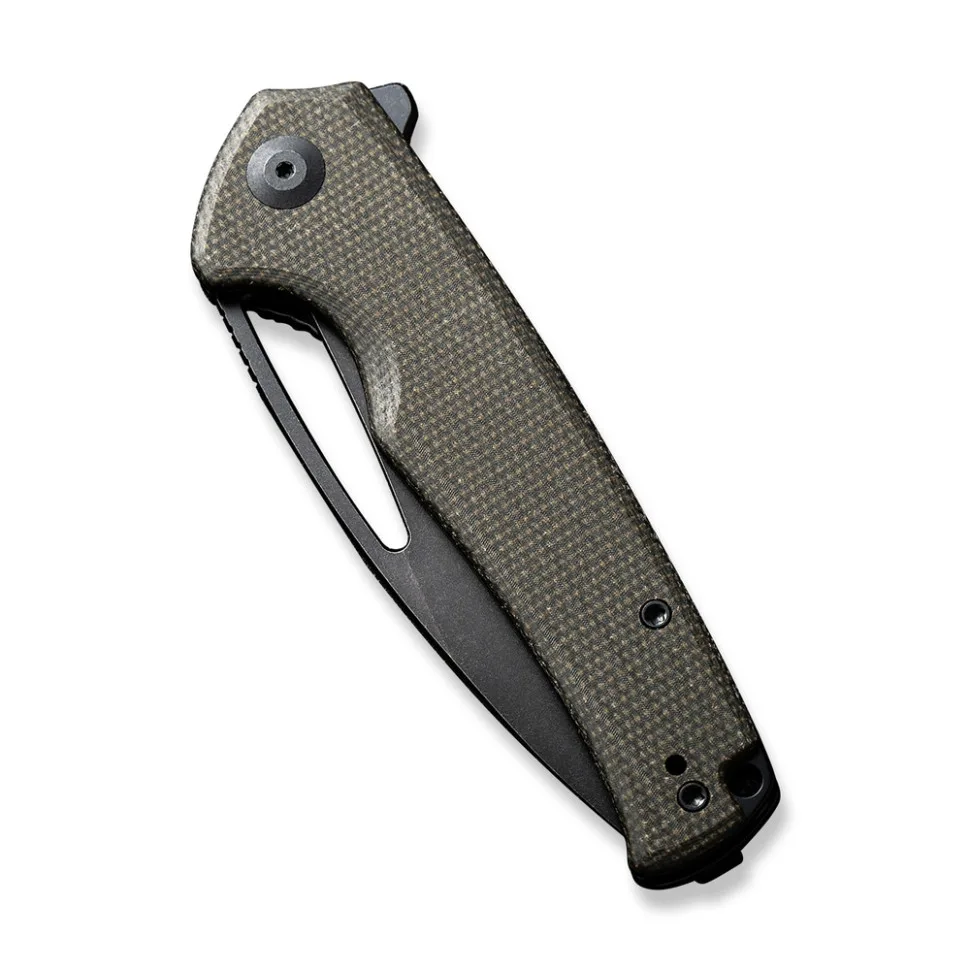 Складаний ніж Sencut 9Cr18MoV 8,8 см Micarta темно-зелений
