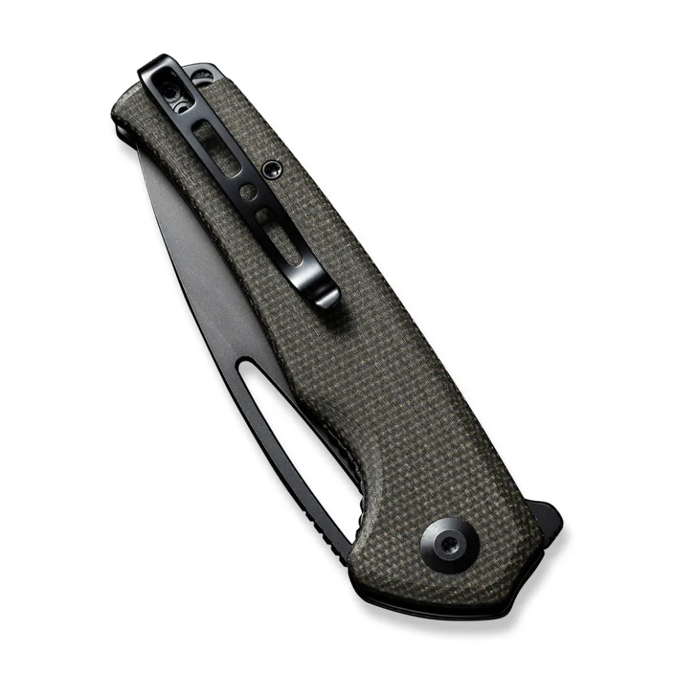 Складаний ніж Sencut 9Cr18MoV 8,8 см Micarta темно-зелений