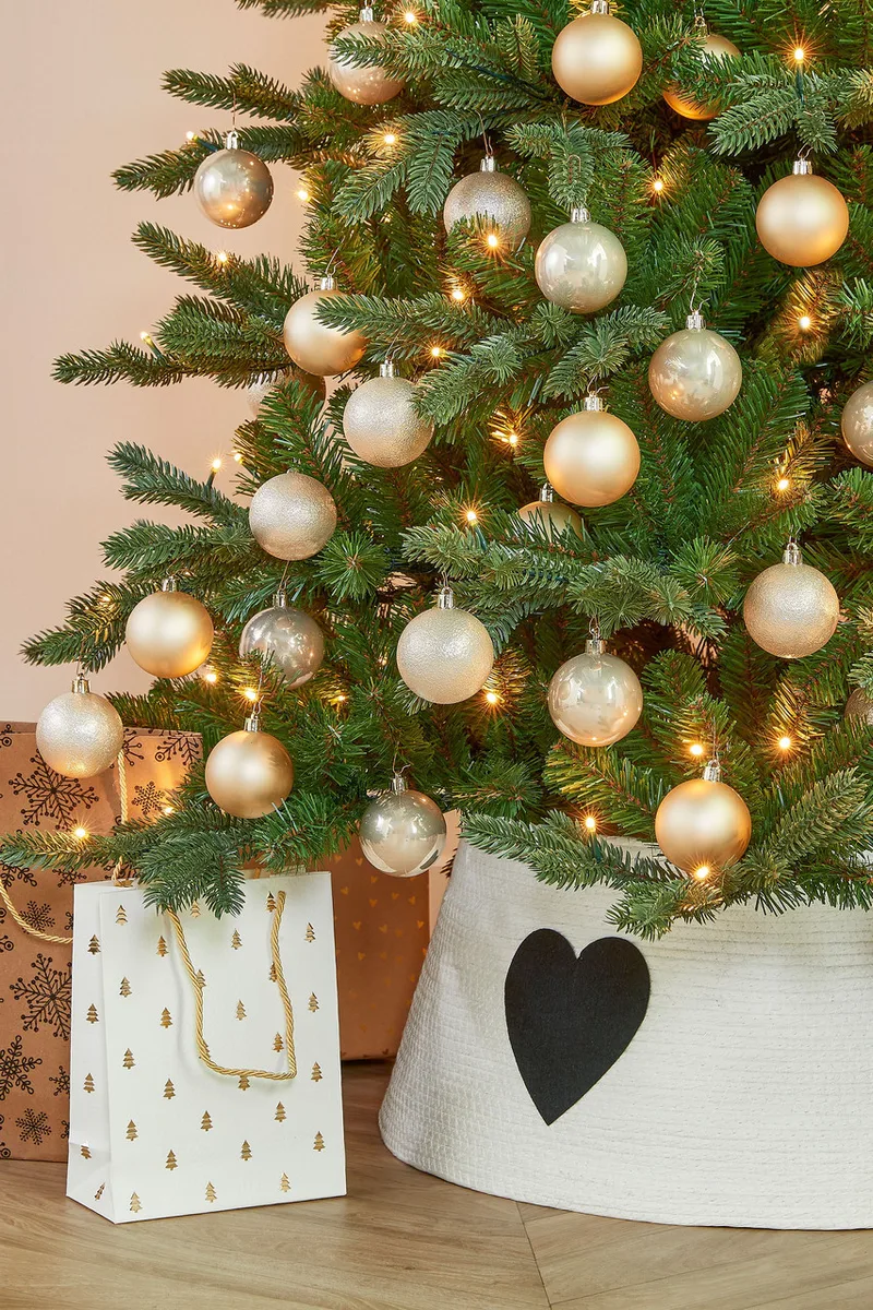 Ялинкові кулі Mica Decorations пластикові 6 см кремові 27 шт