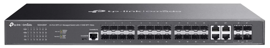 Комутатор TP-LINK SG3428XF 24xSFP, 4xSFP+, Керований L2