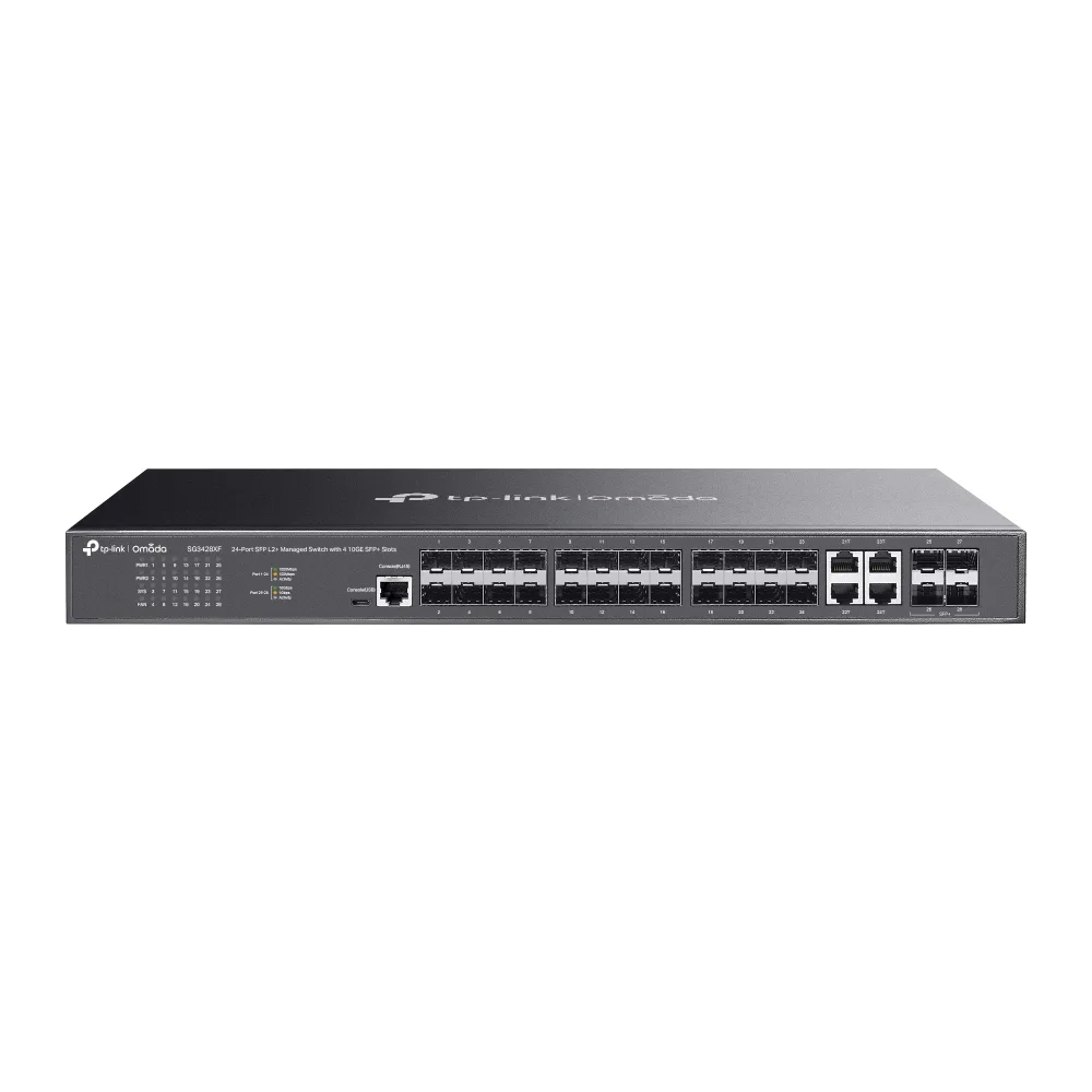 Комутатор TP-LINK SG3428XF 24xSFP, 4xSFP+, Керований L2