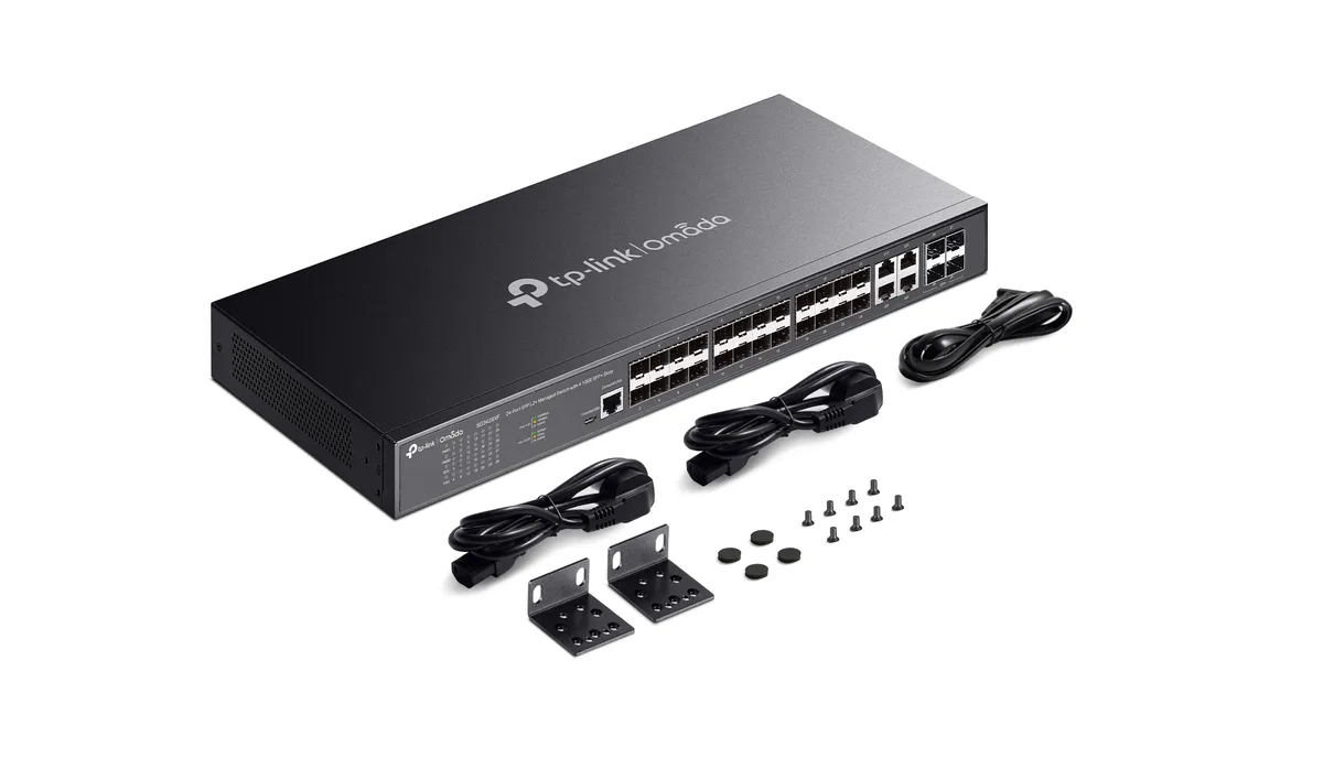 Комутатор TP-LINK SG3428XF 24xSFP, 4xSFP+, Керований L2