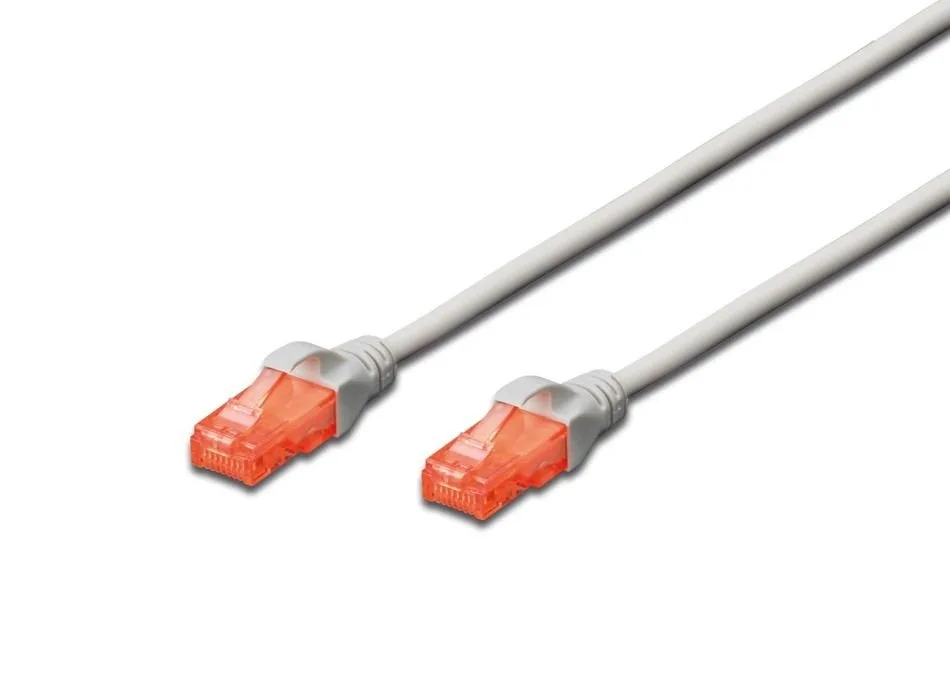 Патч-корд DIGITUS CAT 6 UTP, 30м, AWG 26/7, Cu, LSZH, сірий