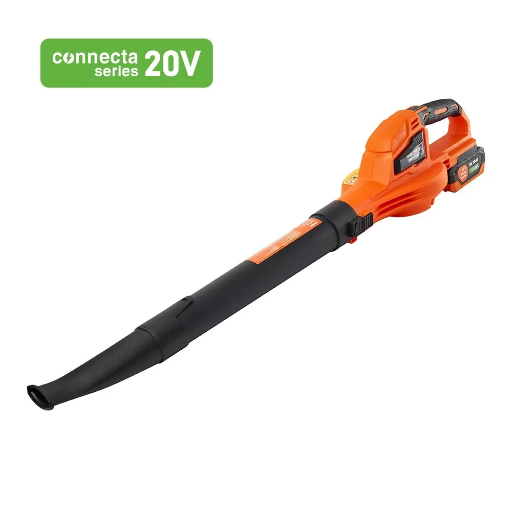 Акумуляторний повітродув SEQUOIA SBLB2024-EV, 20В, 1х4А·год, швидкість до 241 км/год, оберти 13500 об/хв, вага 1.1 кг (без батареї