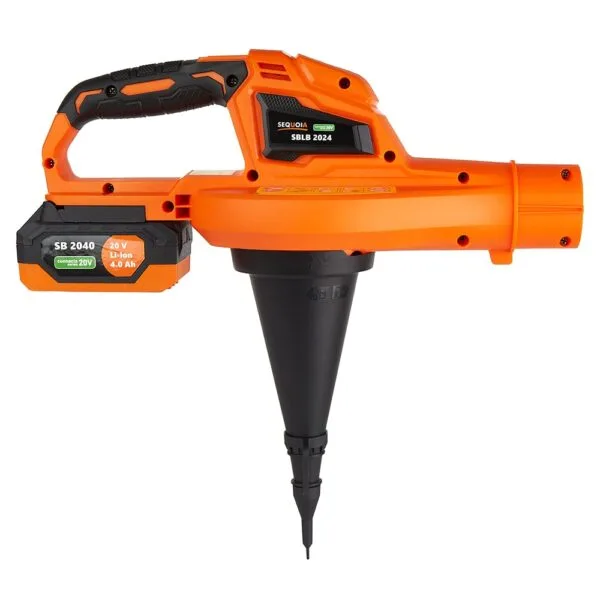 Акумуляторний повітродув SEQUOIA SBLB2024-EV, 20В, 1х4А·год, швидкість до 241 км/год, оберти 13500 об/хв, вага 1.1 кг (без батареї