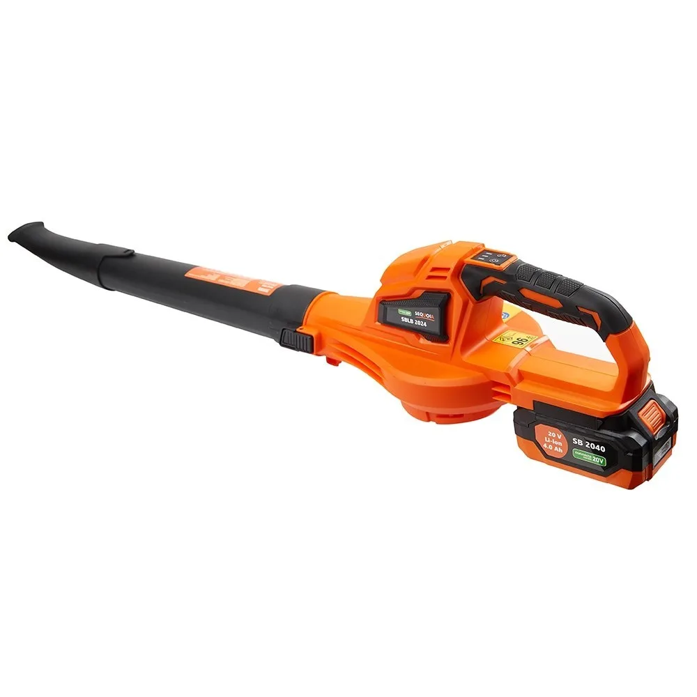Акумуляторний повітродув SEQUOIA SBLB2024-EV, 20В, 1х4А·год, швидкість до 241 км/год, оберти 13500 об/хв, вага 1.1 кг (без батареї