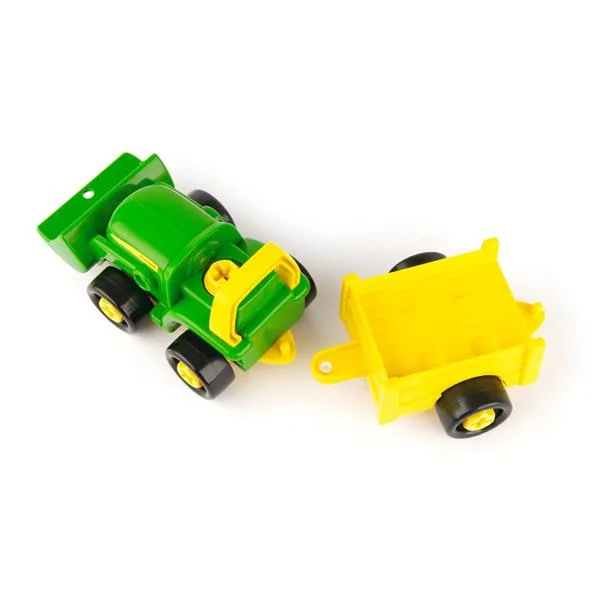 Конструктор John Deere Kids Трактор зелёный жёлтый чёрный 29х11х15 см