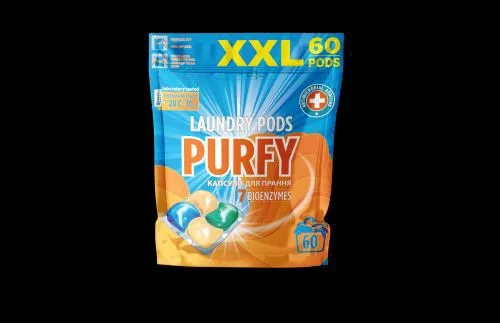 Порошок для прання Purfy у капсулах 60шт.