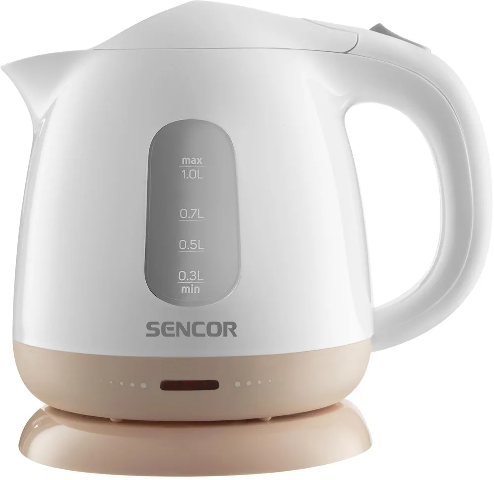 Електрочайник Sencor пластик 1 л білий бежевий
