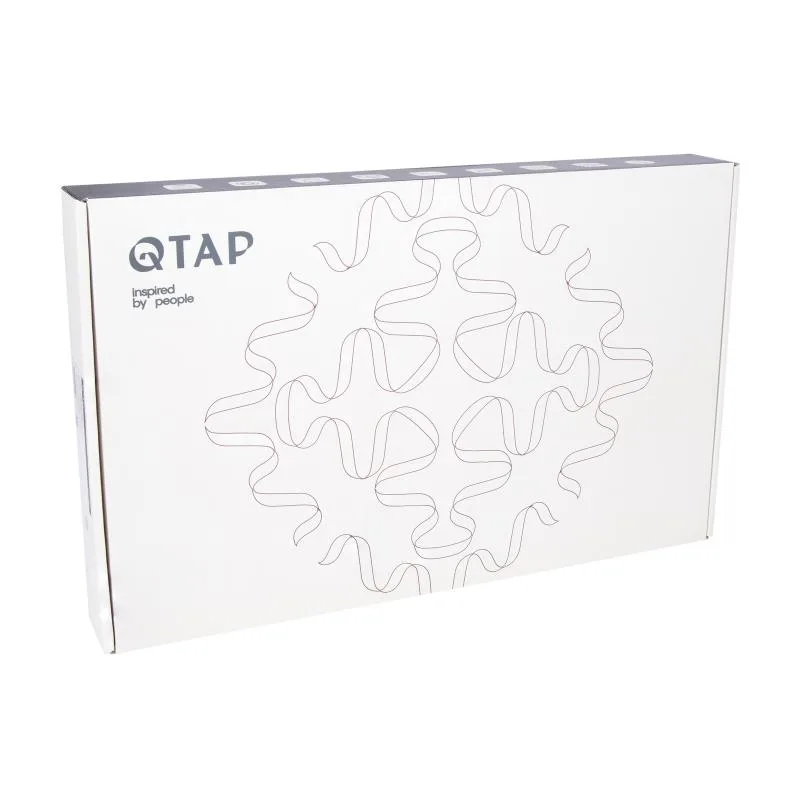 Смеситель для кухни Qtap Vlasta New гибкий излив латунь 474 мм Gunmetal Black