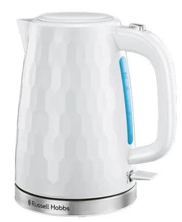 Электрический чайник Russell Hobbs Honeycomb 17л, пластиковый, белый