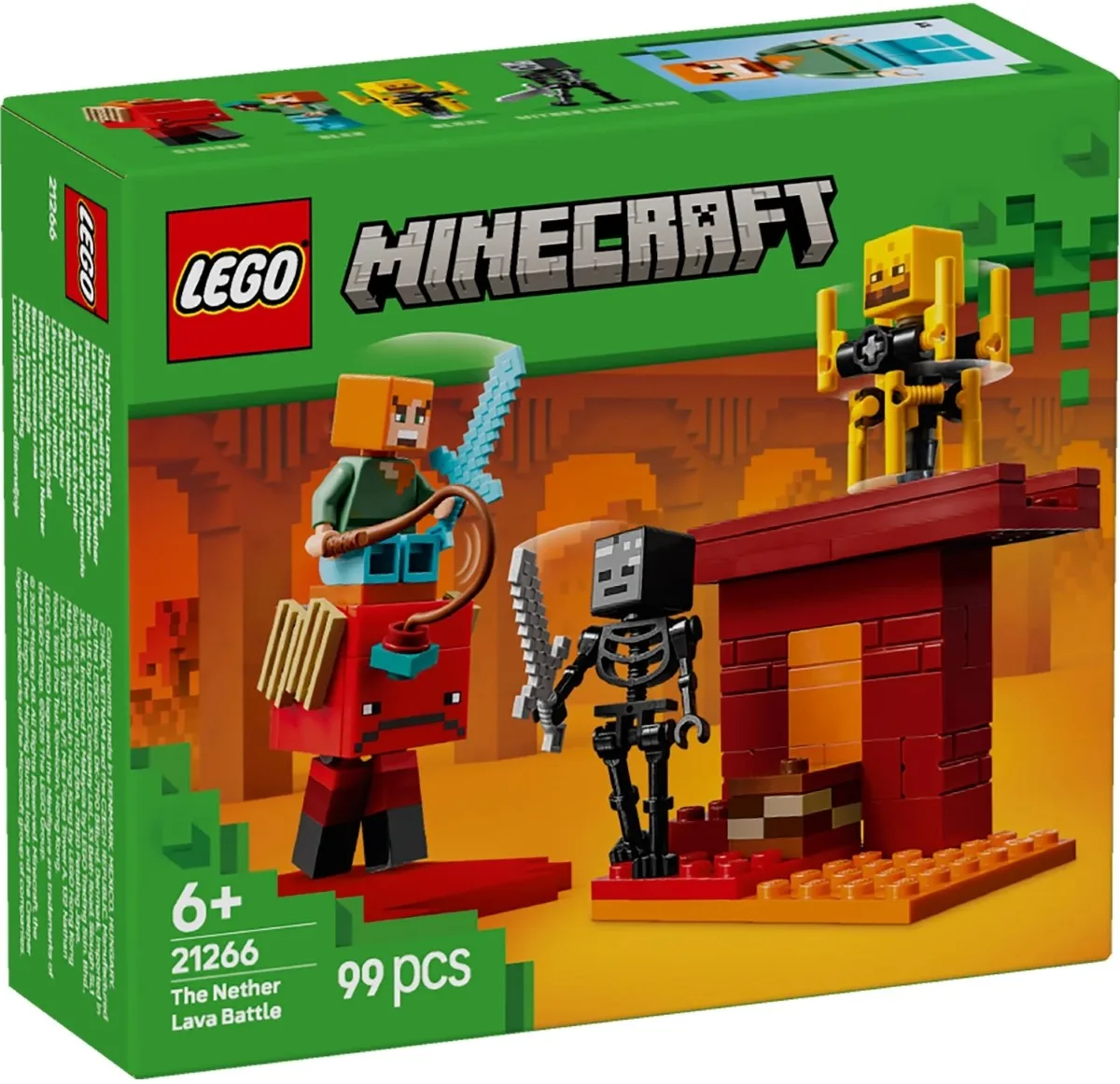 Конструктор LEGO Minecraft Битва з лавою у Незері