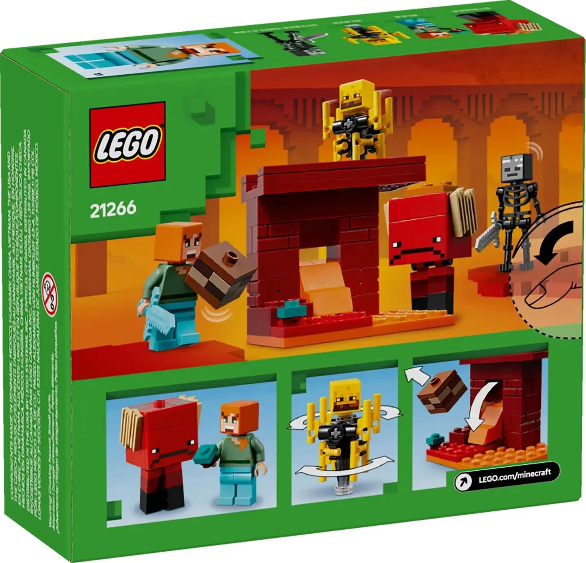 Конструктор LEGO Minecraft Битва з лавою у Незері