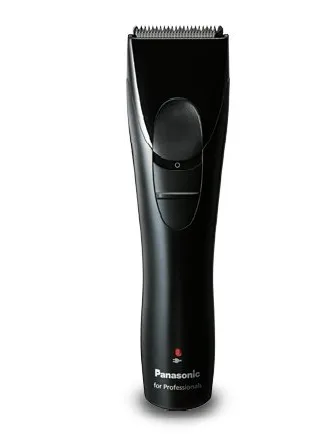 Машинка для стрижки Panasonic, аккумуляторная, с роторным мотором, 3 насадки, стальное лезвие, черного цвета