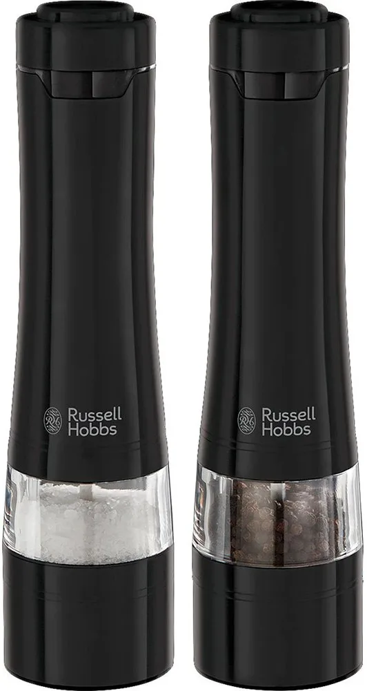 Млини Russell Hobbs AAx4 для солі та перцю керамічні жорна чорні