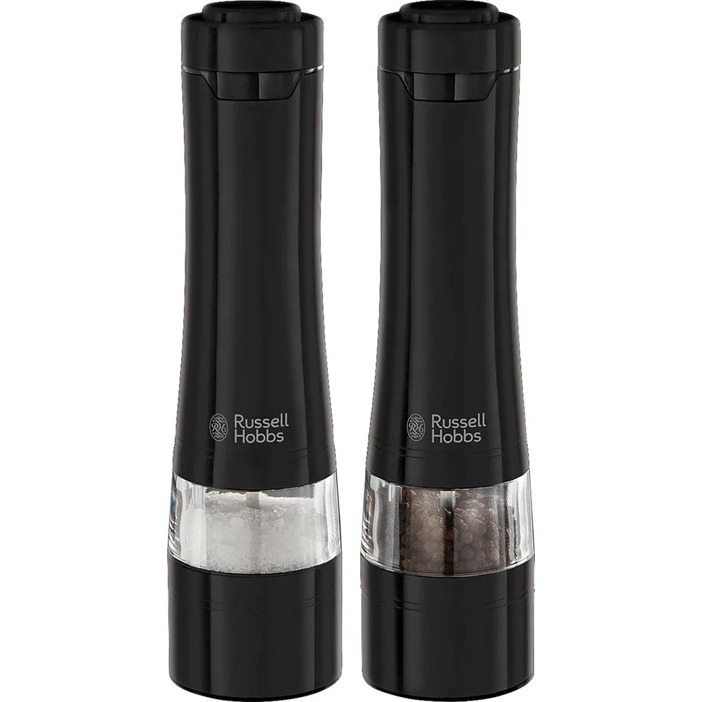 Млини Russell Hobbs AAx4 для солі та перцю керамічні жорна чорні